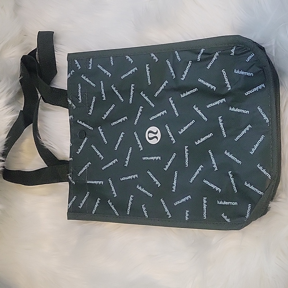 Lululemon dark green bag tote